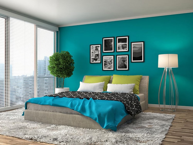 ألوان حوائط غرف نوم حديثة