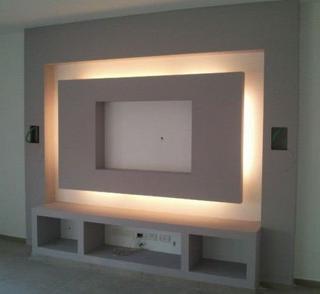 Plazma TV alçıpan dekorasyonu (1)